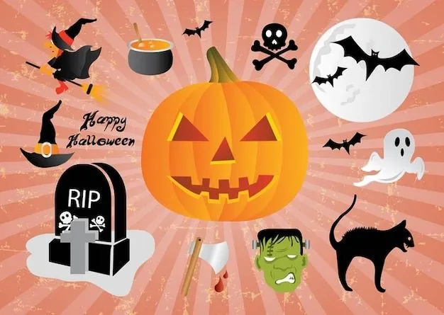 Dibujos animados de Halloween | Descargar Vectores gratis