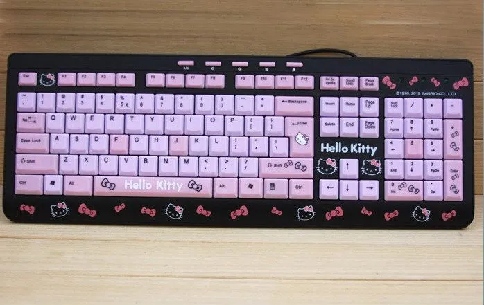 De dibujos animados Hello Kitty teclado y ratón Combo para ...