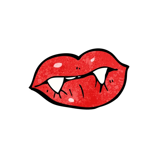 Dibujos animados de labios sexy vampiro — Vector stock ...