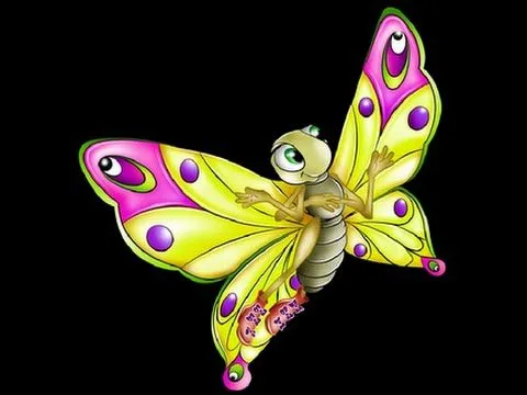Dibujos animados de mariposas para los niños - YouTube