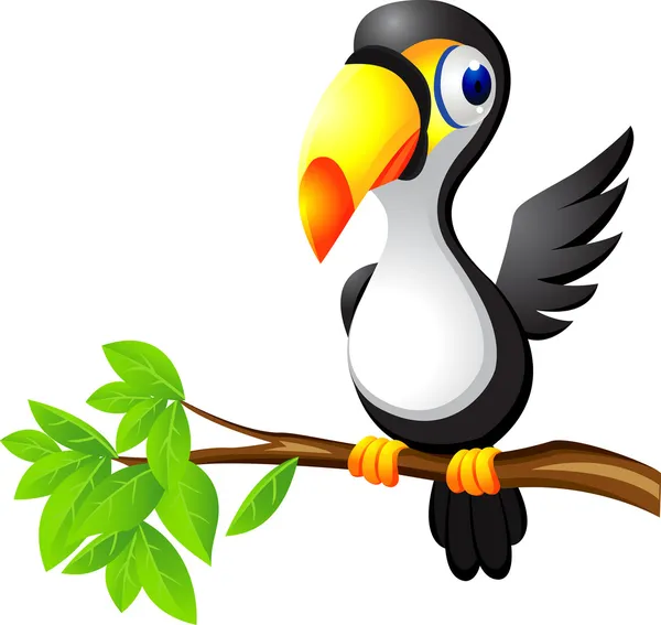 Dibujos animados de pájaro Tucán — Vector stock © idesign2000 ...