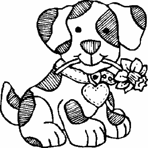 Dibujo de un perro tierno - Imagui
