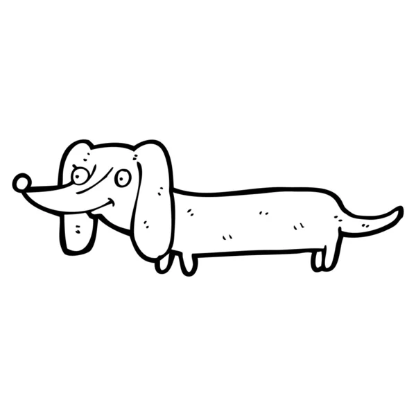 Dibujos animados de perro salchicha — Vector stock ...