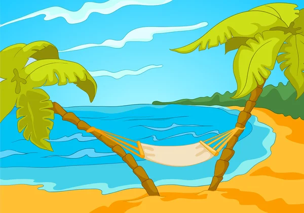 Dibujos animados de playa — Vector stock © rastudio #14930657