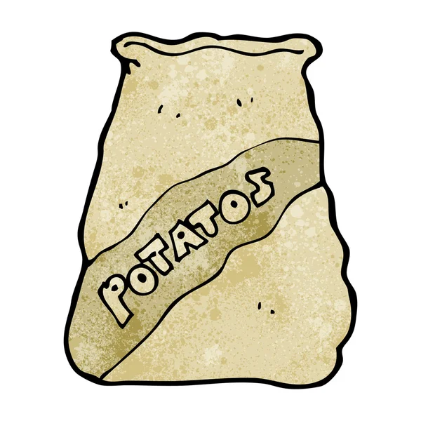 Dibujos animados saco de patatas — Vector stock © lineartestpilot ...