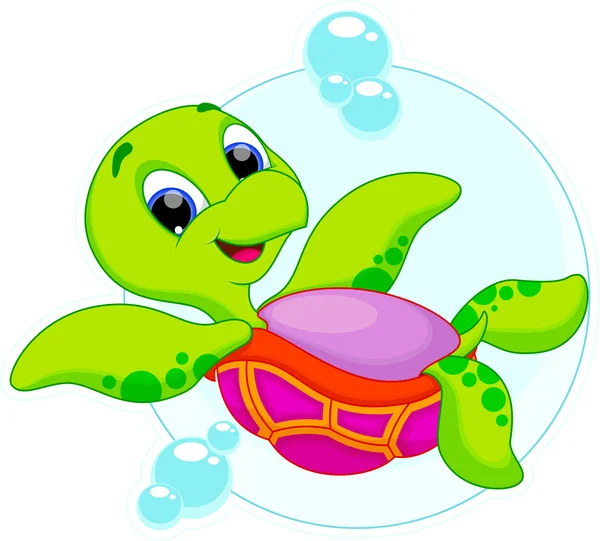 Dibujos animados de tortugas marinas — Vector stock © irwanjos2 ...
