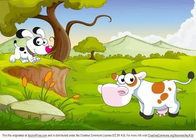 Dibujos Animados De Vaca | Fotos y Vectores gratis