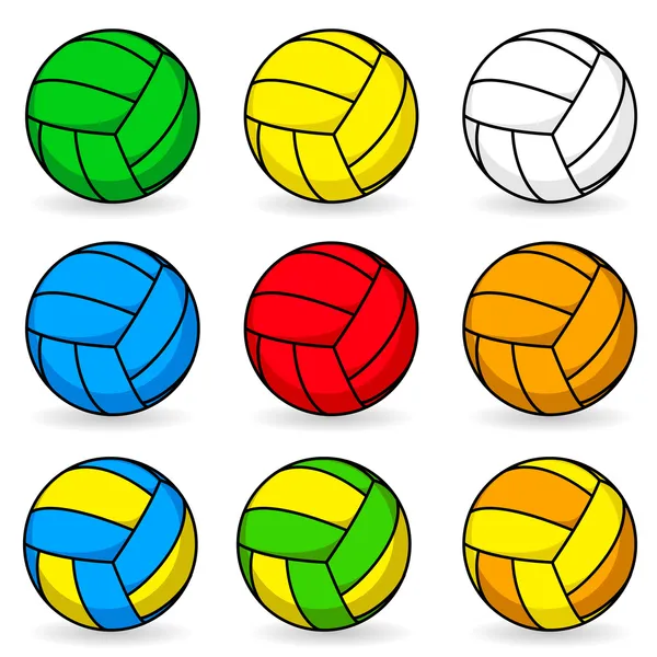 Dibujos animados de voleibol — Vector stock © dvargg #6573834