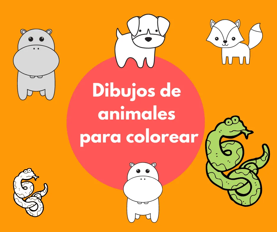 Dibujos de animales para colorear. Imprimir y descargar