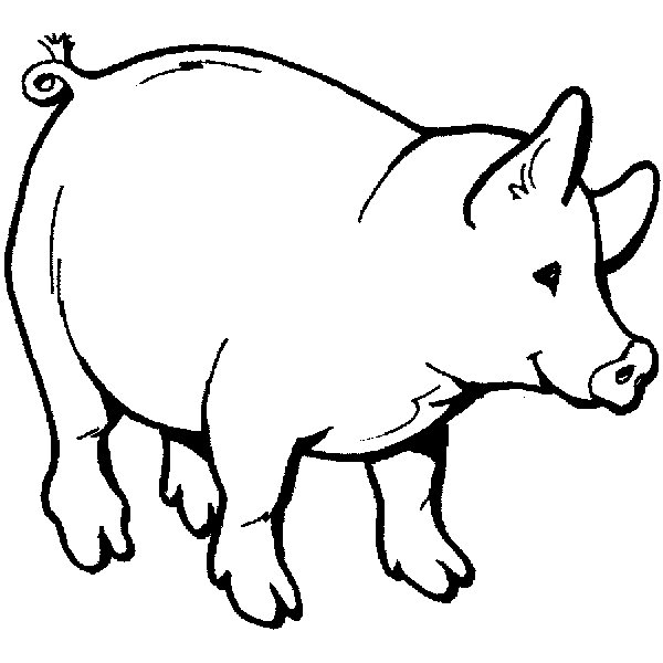 Dibujos de animales de la granja — Dibujos para Colorear