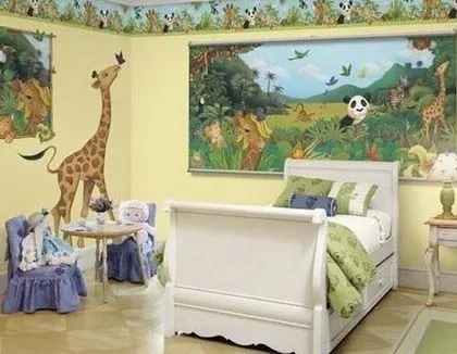 Decoración de cuarto de bebé de selva - Imagui