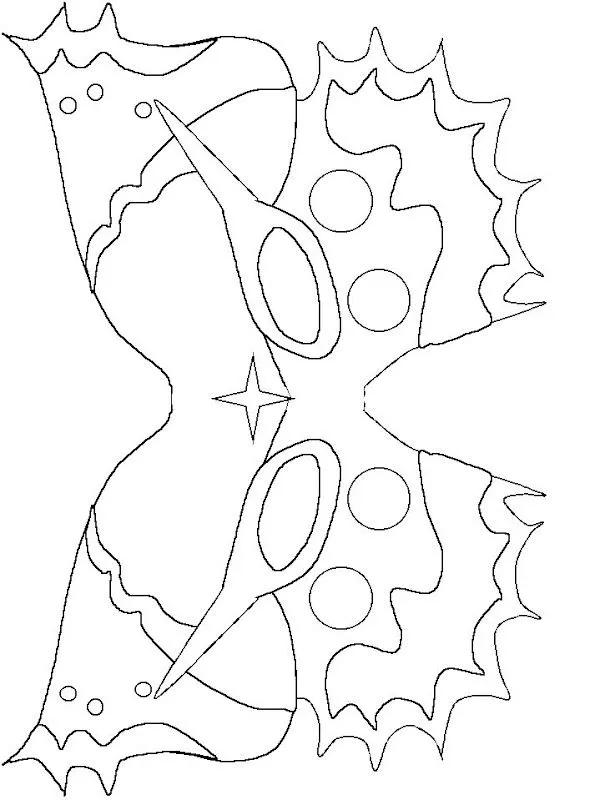 Pinto Dibujos: Antifaz de carnaval para colorear Pinto Dibujos: Antifaz de carnaval para colorear