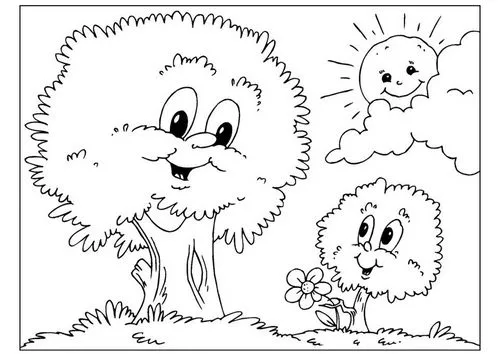 Dibujos del día del árbol - Manualidades Infantiles