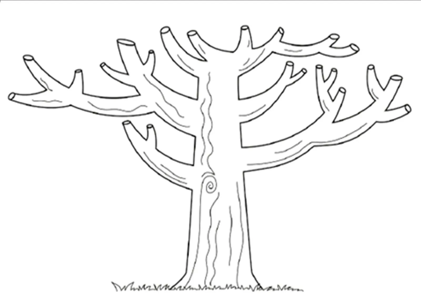 Dibujos de árboles para descargar, imprimir y colorear | Colorear ...