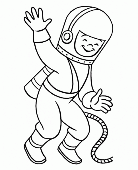 Dibujos de astronauta para colorear - Imagui