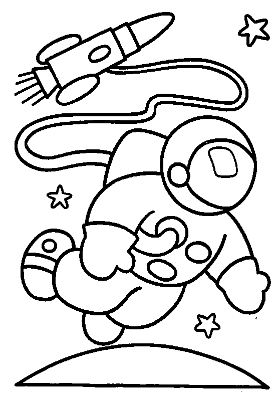 Astronauta animado para colorear - Imagui