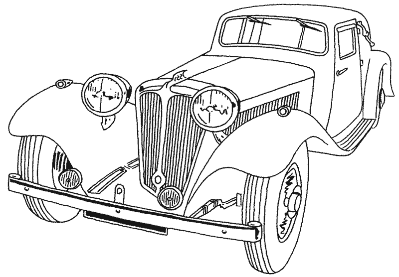 Dibujos para colorear de Coches de época, coches antiguos ...