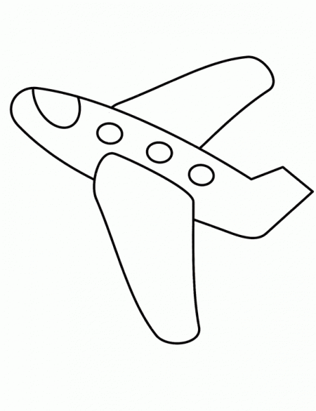 avion-01 | Dibujos y juegos, para pintar y colorear
