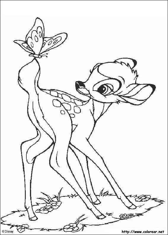 Dibujos de Bambi para colorear en Colorear.net