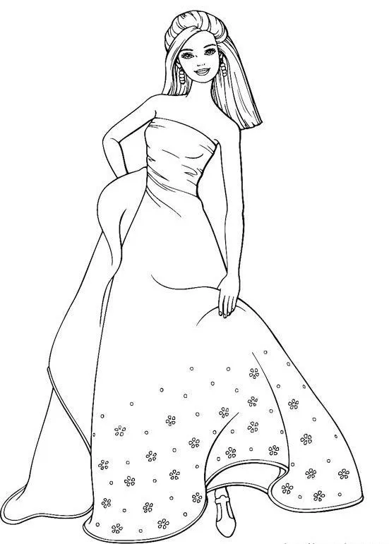 DIBUJOS BARBIE PARA COLOREAR: BARBIE VESTIDO DE NOCHE ~ Descargar ... DIBUJOS BARBIE PARA COLOREAR: BARBIE VESTIDO DE NOCHE ~ Descargar ...