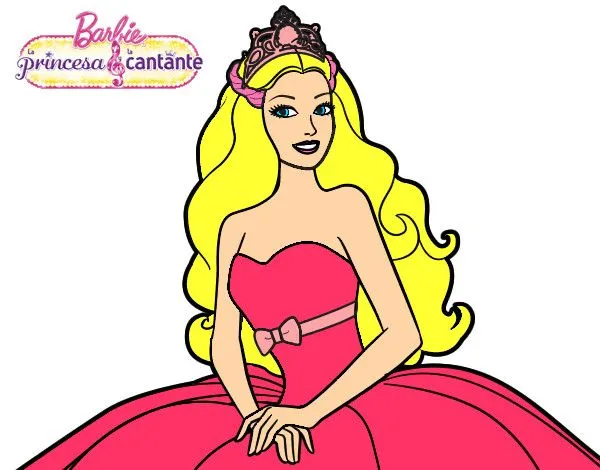 Dibujos de Barbie La princesa y la cantante para Colorear ...
