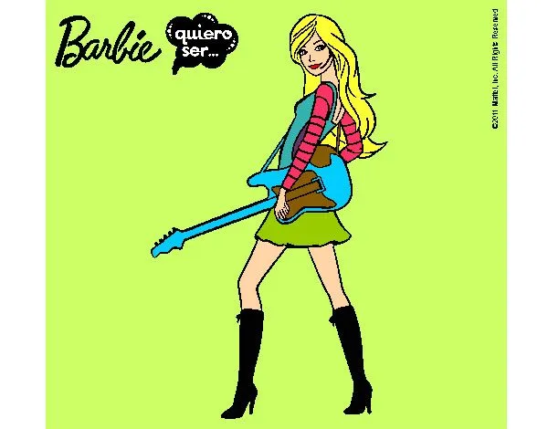 Dibujos de Barbie Quiero ser... para Colorear - Dibujos.net