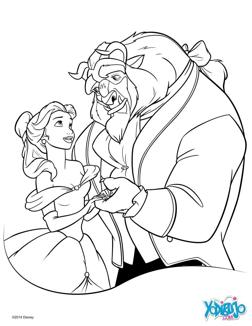 Dibujos LA BELLA Y LA BESTIA para colorear Disney, La Bella y la ... Dibujos LA BELLA Y LA BESTIA para colorear Disney, La Bella y la ...