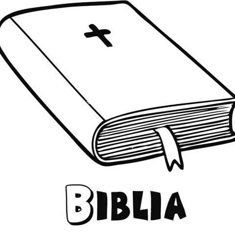 Un niño en caricatura con una biblia - Imagui