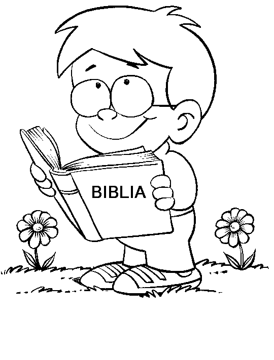 Dibujos de una Biblia para colorear | Postales Cristianos