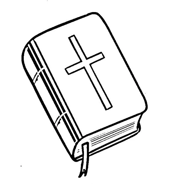 Dibujos de una Biblia para colorear | Postales Cristianos