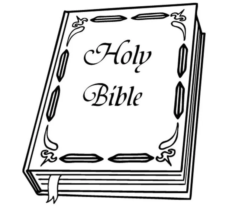 Dibujos de una Biblia para colorear | Postales Cristianos Dibujos de una Biblia para colorear | Postales Cristianos