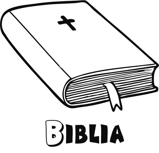 Biblia abierta para coloriar - Imagui