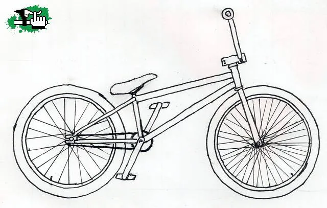 Como dibujar una bicicleta bmx - Imagui