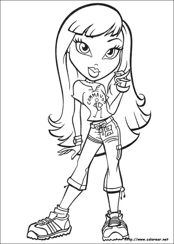 Dibujos de Bratz para colorear en Colorear. Dibujos de Bratz para colorear en Colorear.