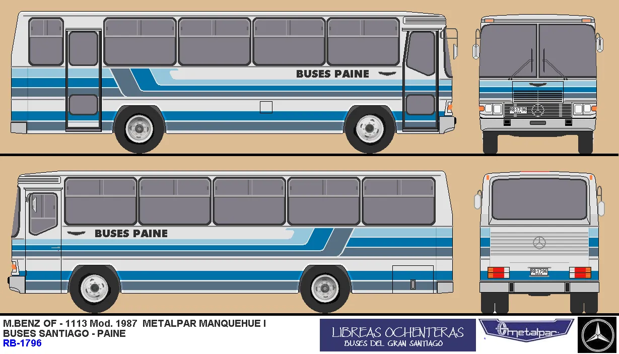 DIBUJOS DE BUSES: BUSES CHILENOS PRE-LICITACIONES ( hasta 1991 ) DIBUJOS DE BUSES: BUSES CHILENOS PRE-LICITACIONES ( hasta 1991 )