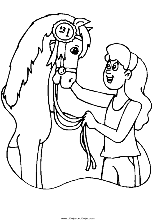 Dibujos para colorear de caballos (1 de 5)Dibujos de dibujar