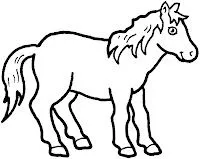 Un Blog entero de dibujos de caballos para colorear! No te lo pierdas!