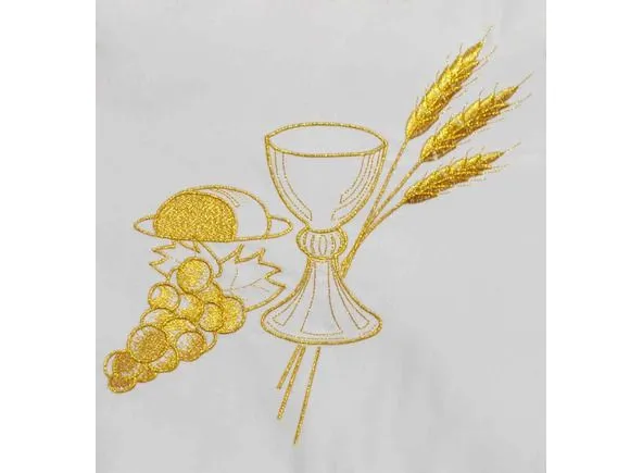 Mantel de altar de Iglesia bordado con hilo dorado - Brabander.es