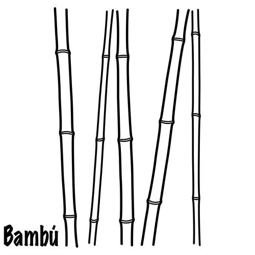 Dibujos de cañas de bambu para colorear - Imagui
