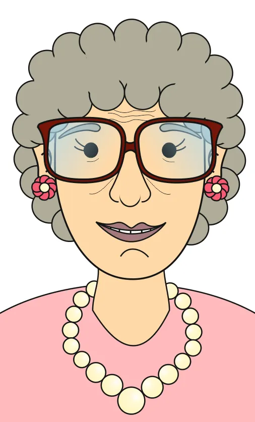 Dibujos de caras de una abuelita - Imagui