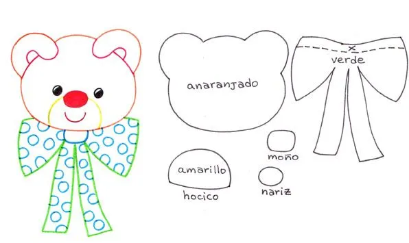 Moldes para dibujos de osos - Imagui