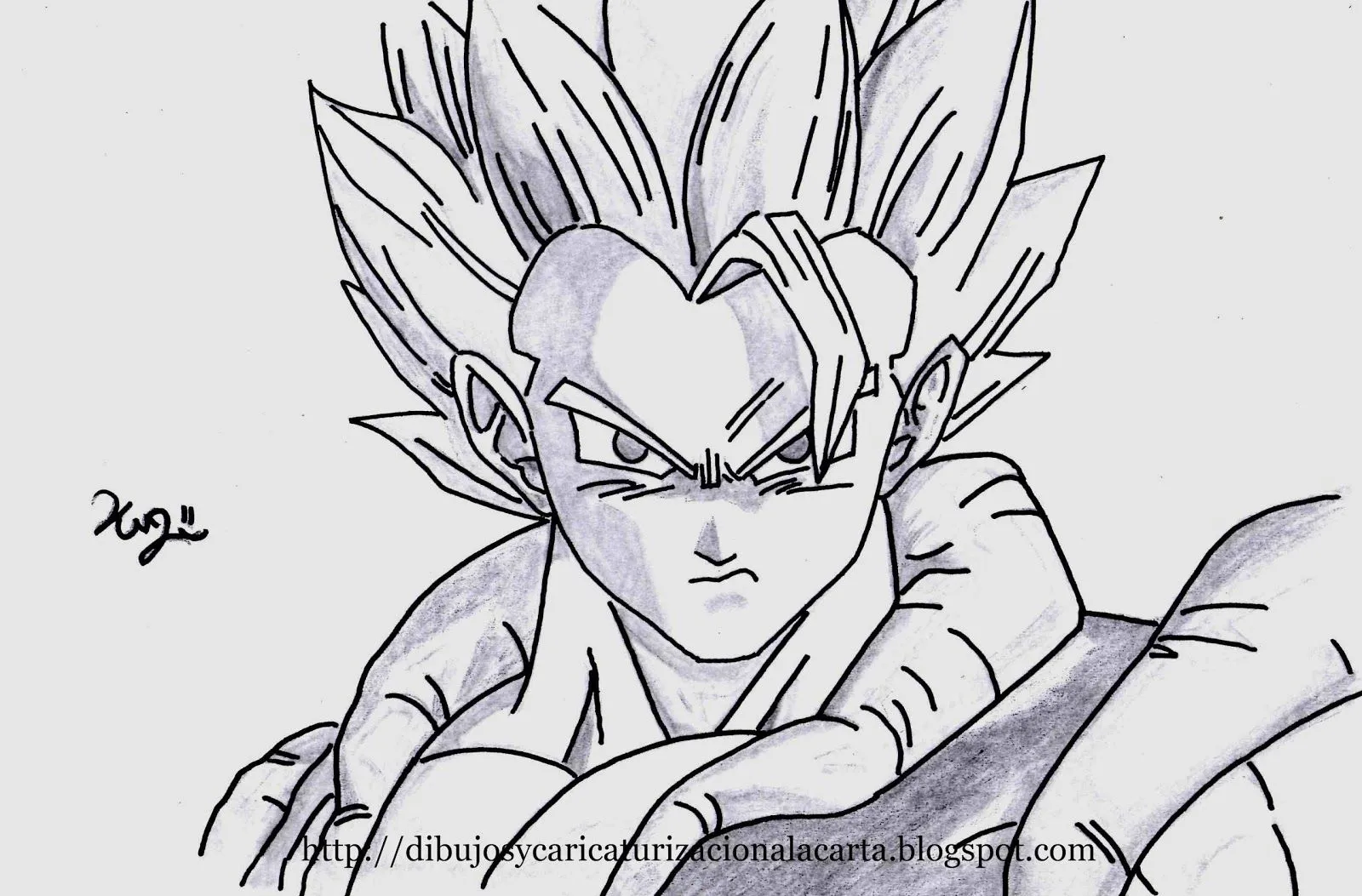 Goku en dibujos a lápiz - Imagui