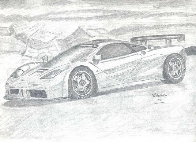 Dibujos a lapiz de carros deportivos - Imagui