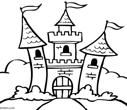 Dibujo de castillo de princesas para imprimir - Imagui