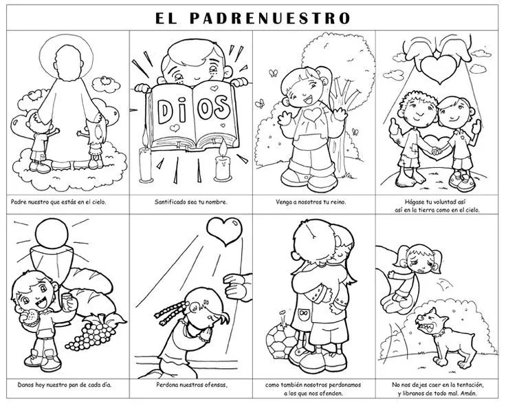 Dibujos para catequesis: EL PADRENUESTRO | Biblia | Pinterest