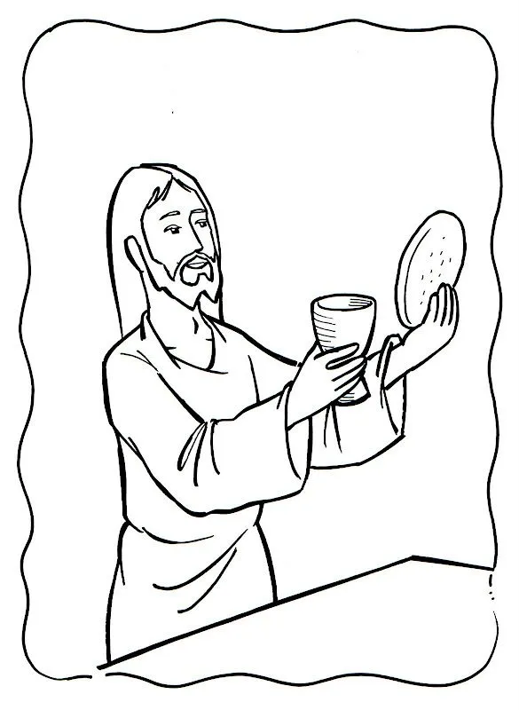Dibujos Católicos : Institucion de la eucaristia para colorear ... Dibujos Católicos : Institucion de la eucaristia para colorear ...