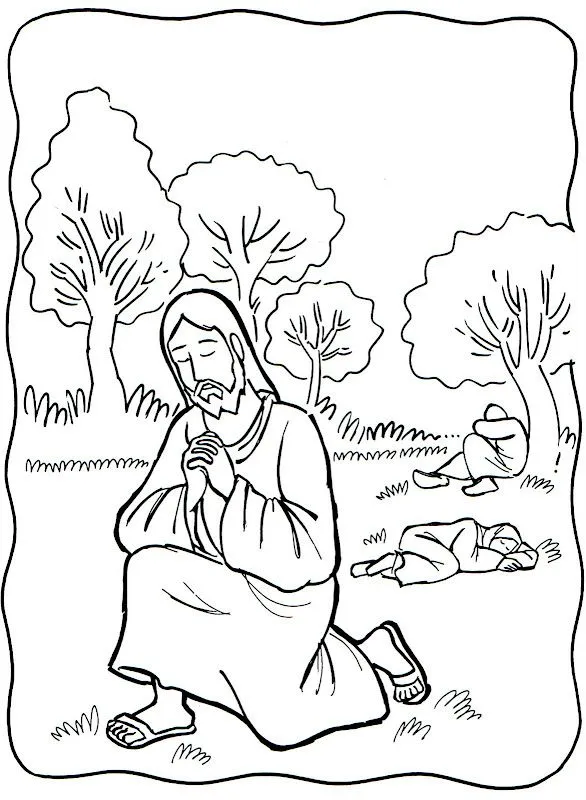 Dibujos Católicos : Oracion de jesus para colorear, pintar e imprimir