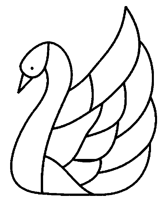 Dibujos de cisnes para colorear e imprimir - Imagui