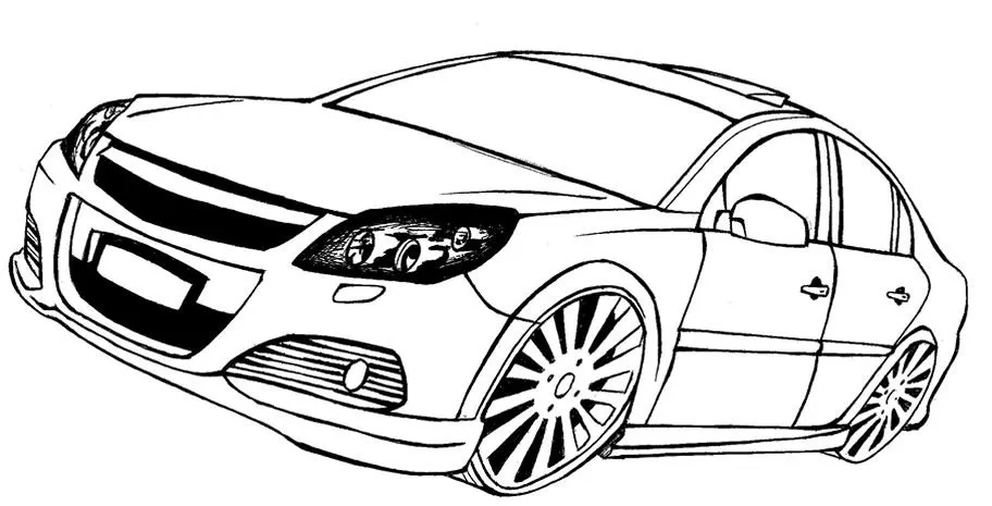 Dibujos de coches tuning para colorear - Imagui