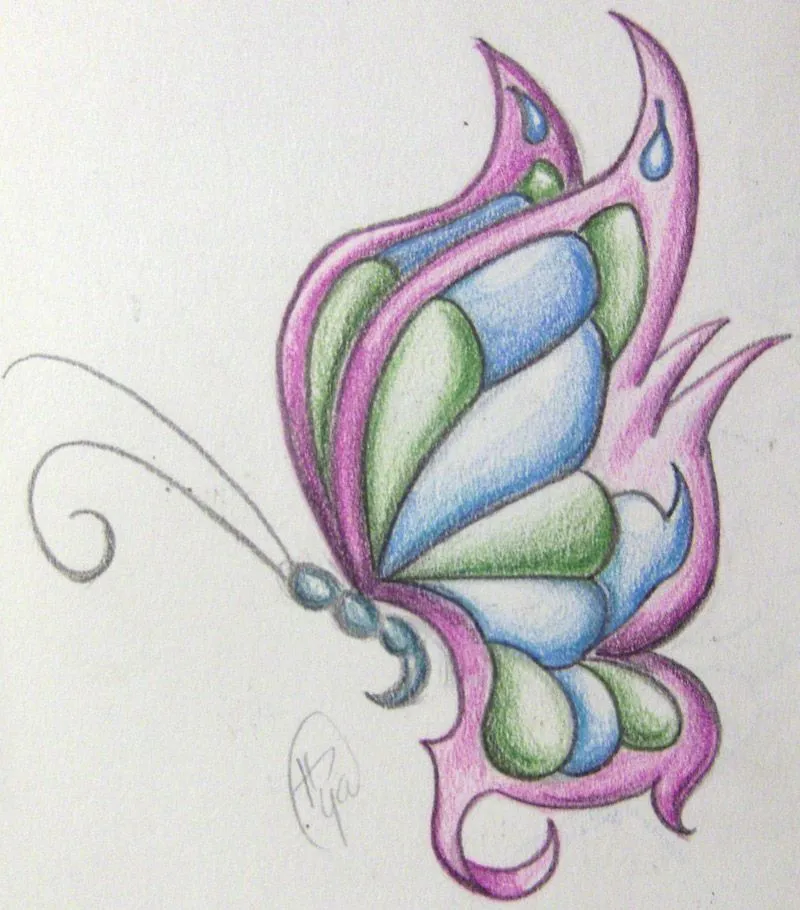 Dibujos a color de mariposas - Imagui | viki | Pinterest | Colores